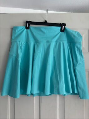 Athleta Ace Tennis Skort Aqua 15.5 inches Size 2X